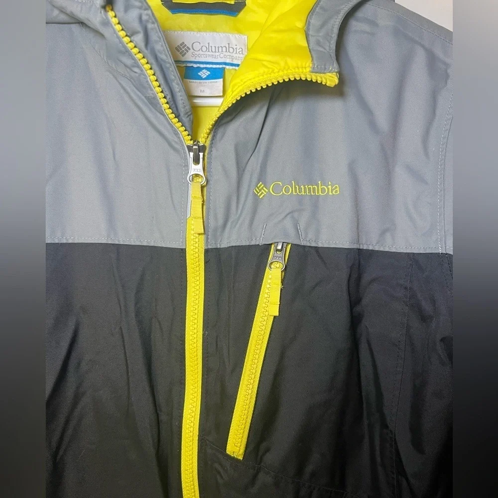 Columbia Kids' Black, Gray, and Yellow Winter Coat